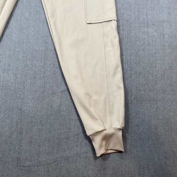 Rachel Zoe Womens XS Taupe Mid-Rise Jogger Pants Pockets Elastic Waist & Cuffs - Picture 7 of 13